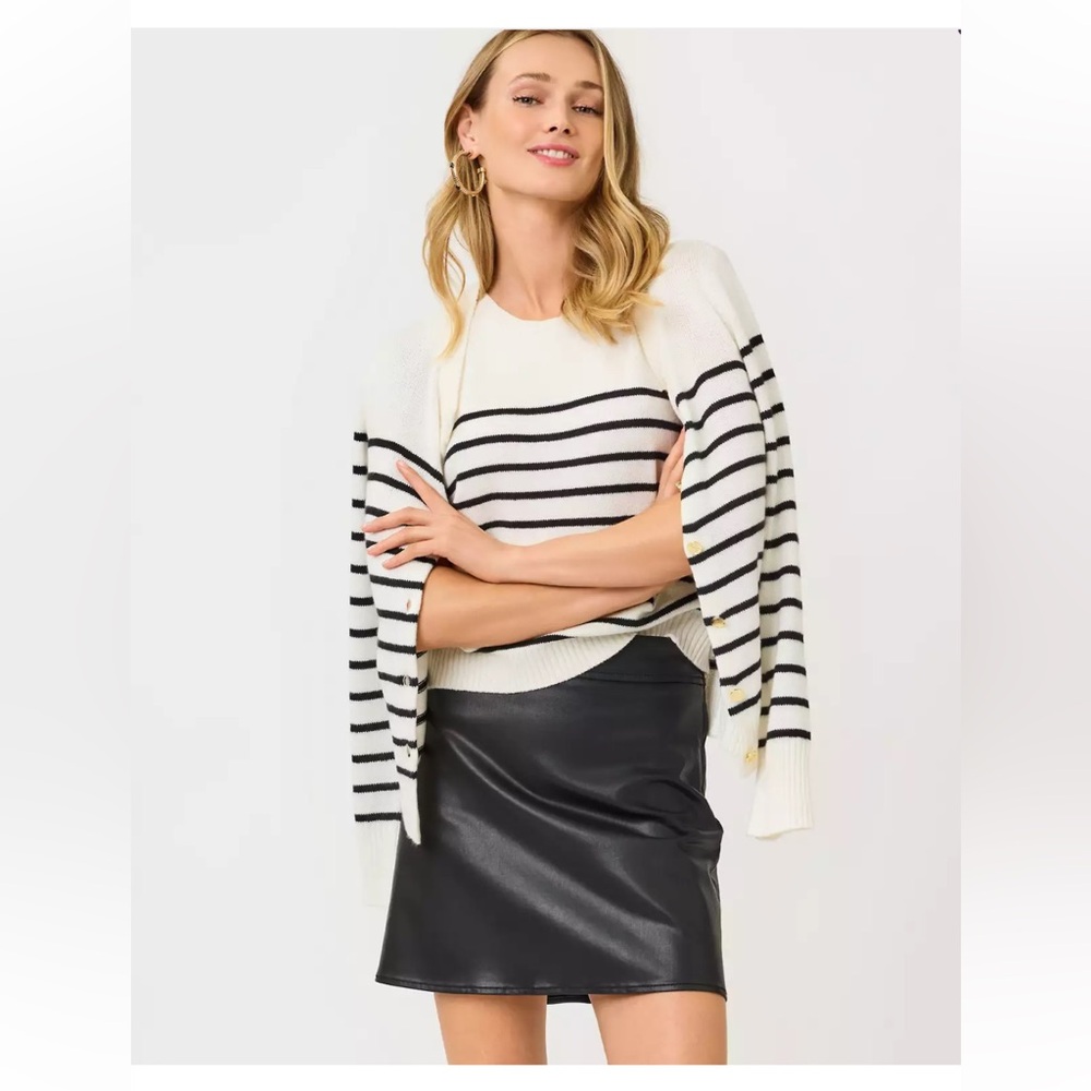 Lilly Pulitzer Sarissa High Rise Stretch Coated Mini Skirt
